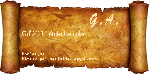 Gál Adelaida névjegykártya